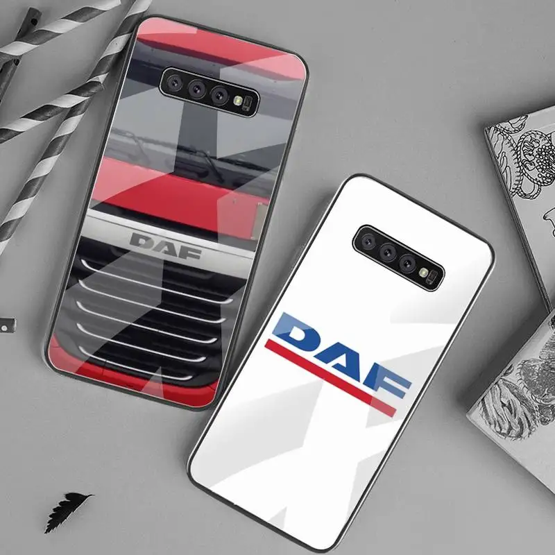 

DAF truck Phone Case Tempered Glass For Samsung S20 Plus S7 S8 S9 S10 Plus Note 8 9 10 Plus