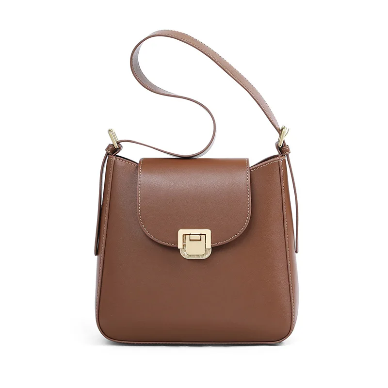 

BINGCHEN New Casual Crossbody Bags For Women Fashion Simple Shoulder Bag Ladies Designer Handbags Genuine Leather Messenger Bags