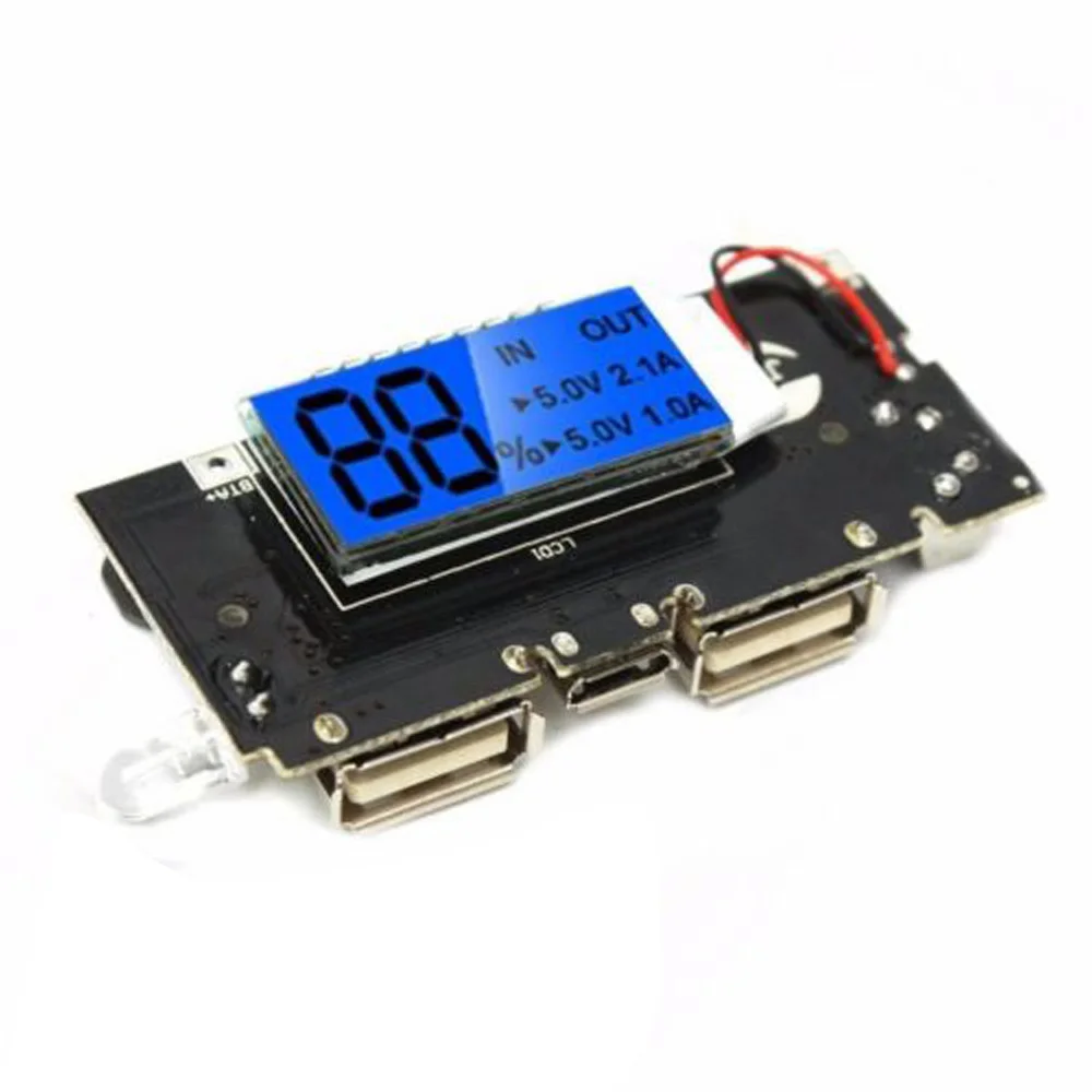 Двойной USB 5V 1A 2.1A мобильный Банк питания 18650 зарядное устройство PCB плата