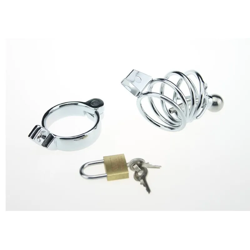 Нержавеющая сталь Мужской взрослый Целомудрие Фетиш клетки мужчины пенис петух