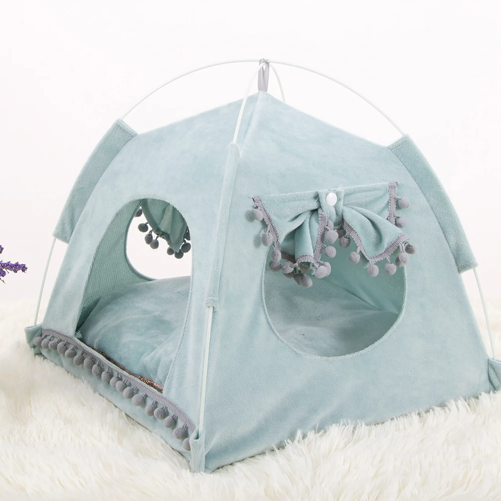 S-XL Pet Cat Dog Summer Nest Tent Ultra-soft Fabric Sleeping Bed For S/M/L Soft Puppy Cushion Pads Kennel House | Дом и сад