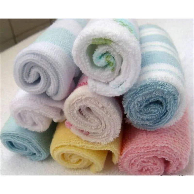 

8 Pcs mixed Baby Newborn Bath Towel Washcloth Bathing Wipe Cloth Soft Random Color