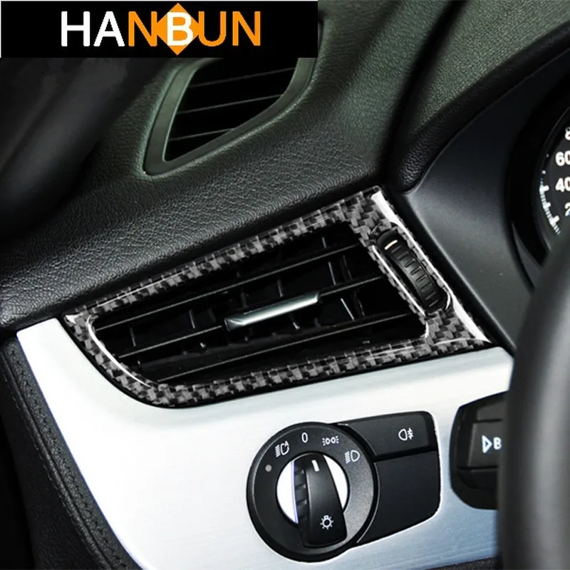 

Car Styling Carbon Fiber Air Outlet Frame Cover Trim Decoration Stickers For BMW Z4 E89 2009-2015 Interior Auto Accessories