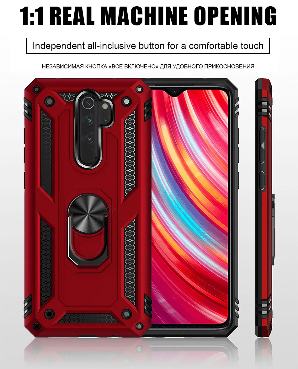 Противоударный защитный чехол для Redmi Note 8 7 pro, чехол для телефона Xiaomi Redmi 7 7A 9 9T CC9 CC9e K20 pro, силиконовый чехол с кольцом