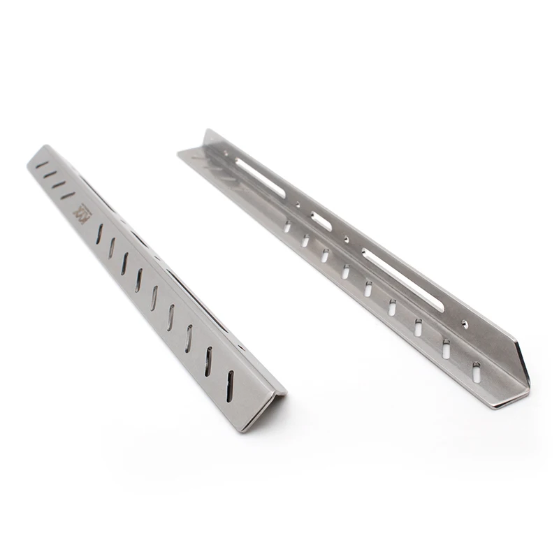 Modelo de coche 6*6 Marco, Pedal de acero inoxidable, pedales de paso lateral de Metal para coches RC, piezas de decoraci&oacute;n-4