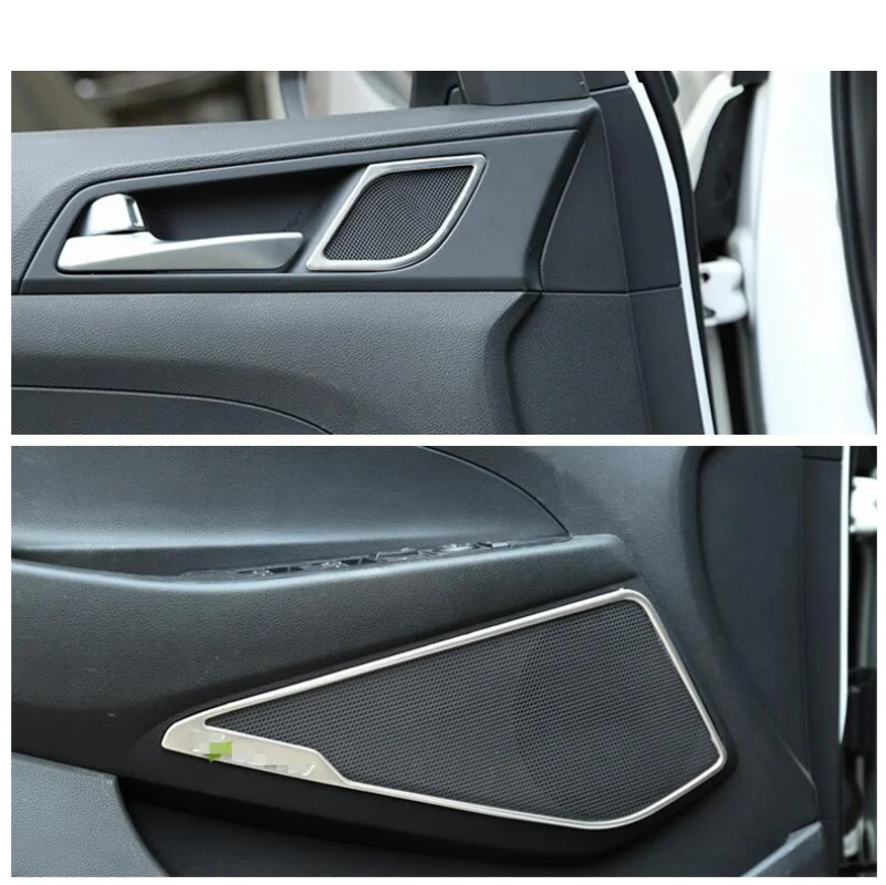 Нержавеющая сталь двери автомобиля для съемки крупным планом + низ Динамик рамка