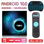 Приставка Смарт-ТВ T95, android 10, HD 6k, 4 + 32642020 ГБ, Wi-Fi, Bluetooth 2,4, 4 ядра