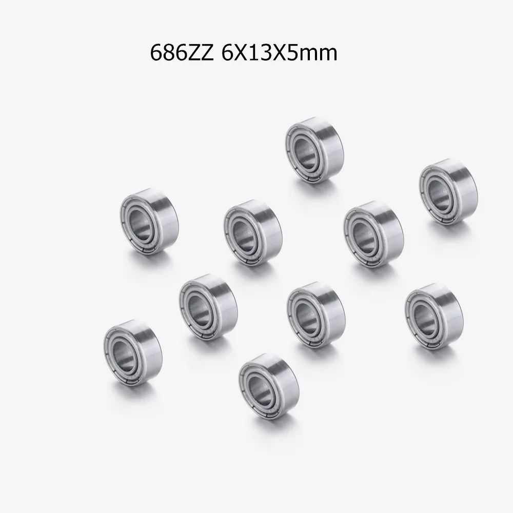 Высокоточные миниатюрные шарикоподшипники с глубоким желобом 10 шт. 686ZZ