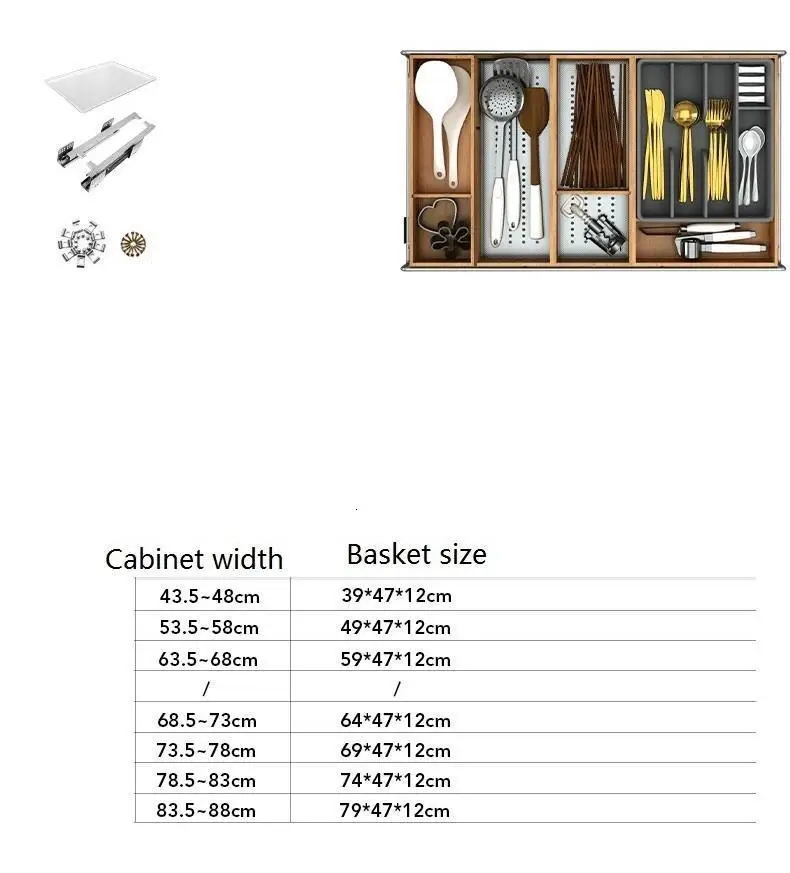 Organizador Cocina Kuchnia аксессуары Organizar Para Armario из нержавеющей стали, органайзер, кухонный шкаф, корзина для хранения
