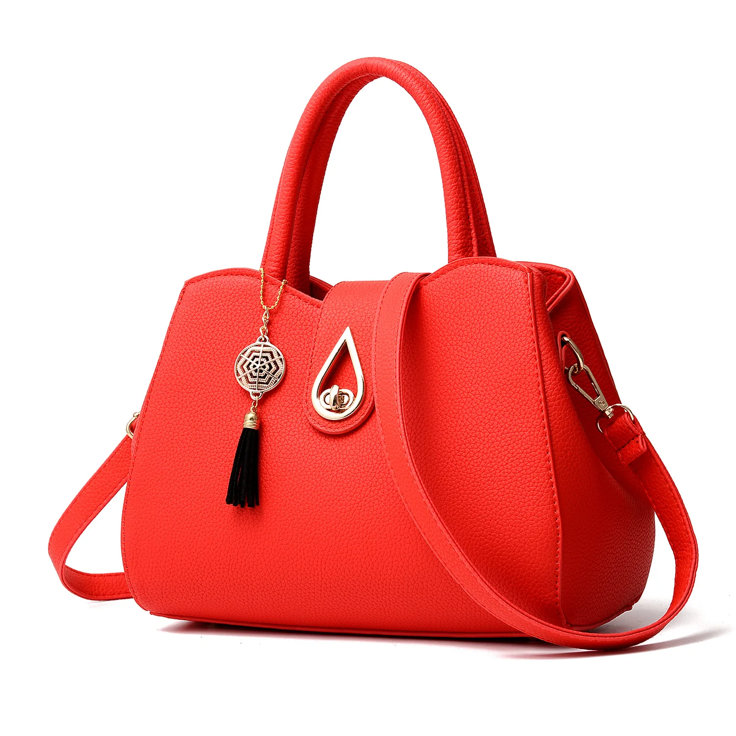 

Large Capasity Leather Bag for Women Simple Temperament Handbag Tassel Crossbody Shoulder Bag Designer Handbags High Quality