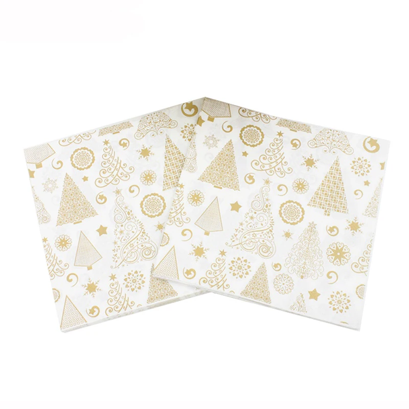 20 шт./лот новый стиль креативные печатные милые рождественские бумажные салфетки