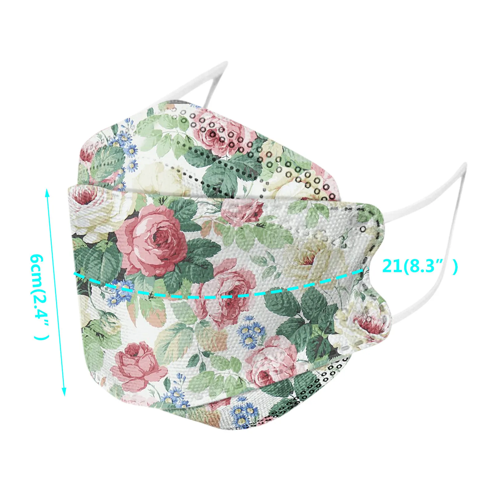 

Headband mascarillas masque 25PCS Unisex Adult Floral Print Outdoor Mask Protective Disposable Face Mask maske #