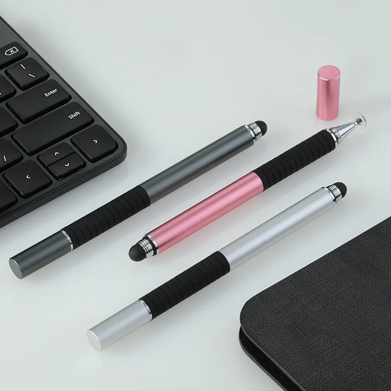 Goedkoop 100Pcs 2 In 1 Capacitieve Touchscreen Metal Stylus Pen Voor Iphone Ipad Ipod Touch Pak Voor Andere Smart Telefoon Tablet Custom Logo
