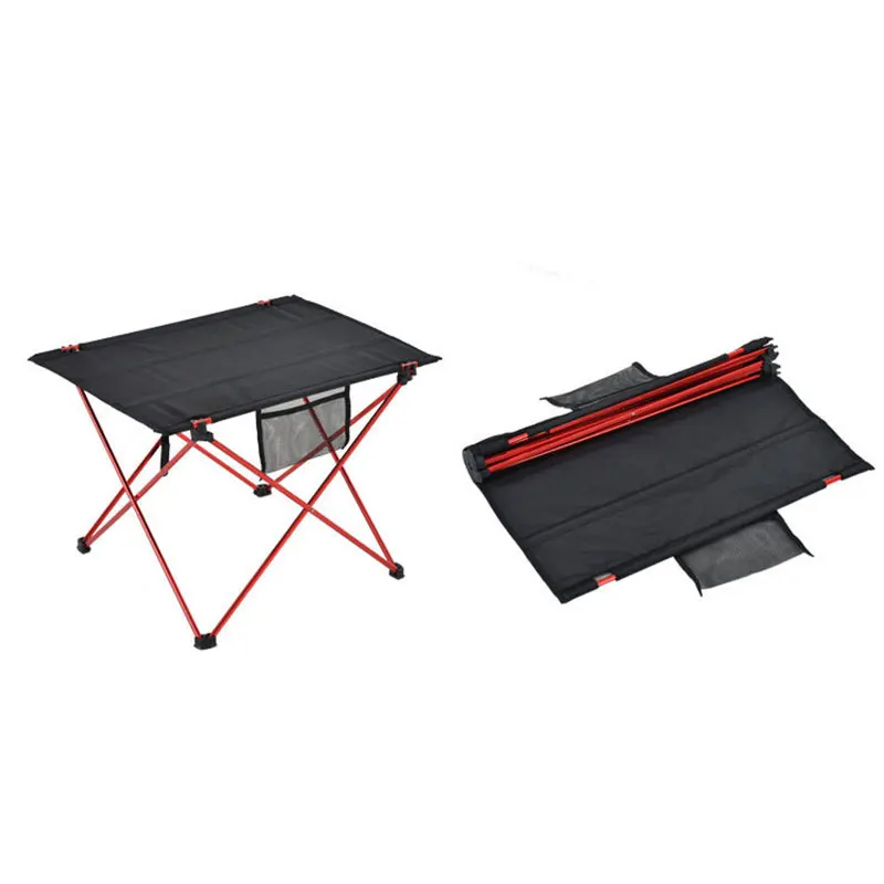 

Outdoor Furniture Table Red Folding Camping Table Light Color Weight Ultralight Desk Fishing Tables Modern Foldable Furniture