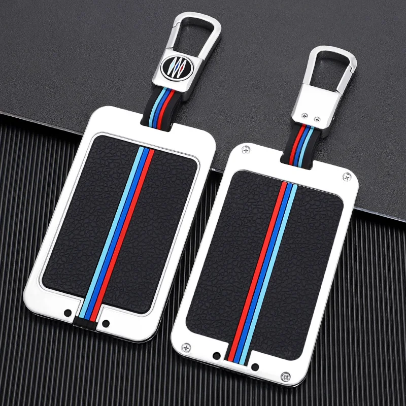 

For Tesla Model 3 Y 2021 Car Zinc Alloy Silicone Key Cover Card Case For Telsa Model Y Keychain Accessories