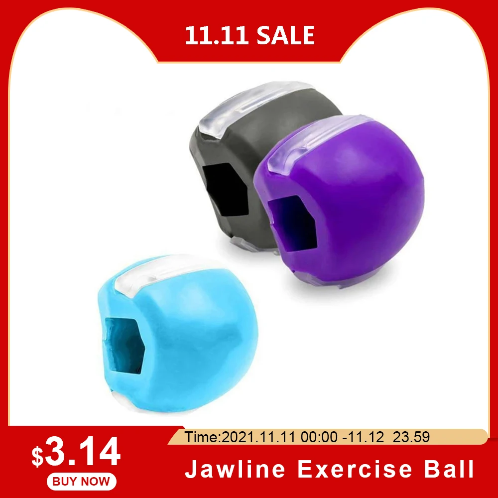 Тренажер для подтяжки подбородка и челюсти лица тоник мышц против морщин двойной