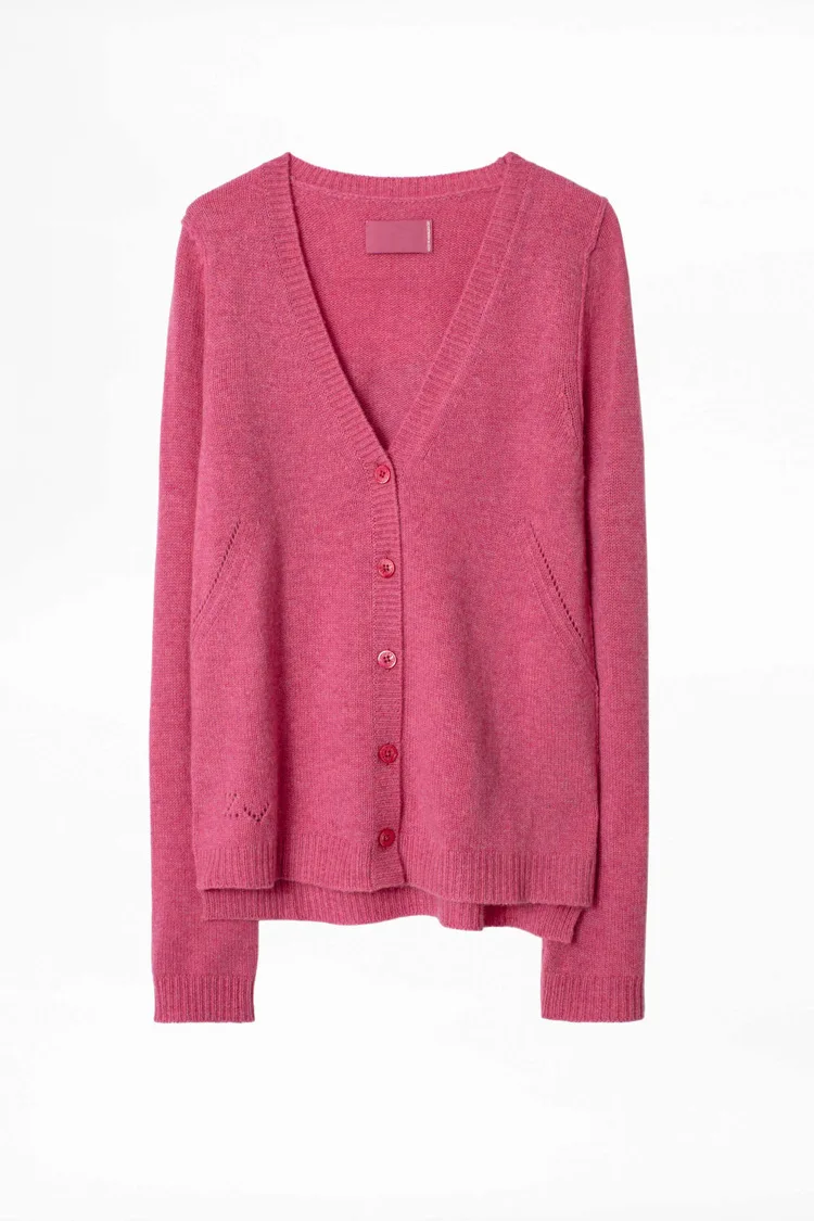 2020 Autumn Winter Sweate Women Fashion Brand Rhinestone Letter Cashmere Cardigan Sweater Hollowing Out Split Sweater Z1