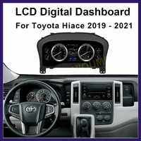car digital dashboard instrument cluster linux system cruiser adaptive lcd speedometer panel for toyota hiace 2019 2021