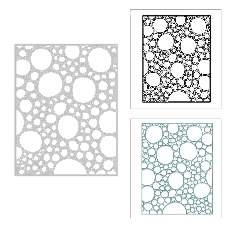 Новинка декоративная форма для тиснения в виде пузырьков и пены 2021 металлические
