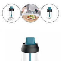 reusable useful pepper holder oil brush bottle glass seasoning jar dust proof for cooking