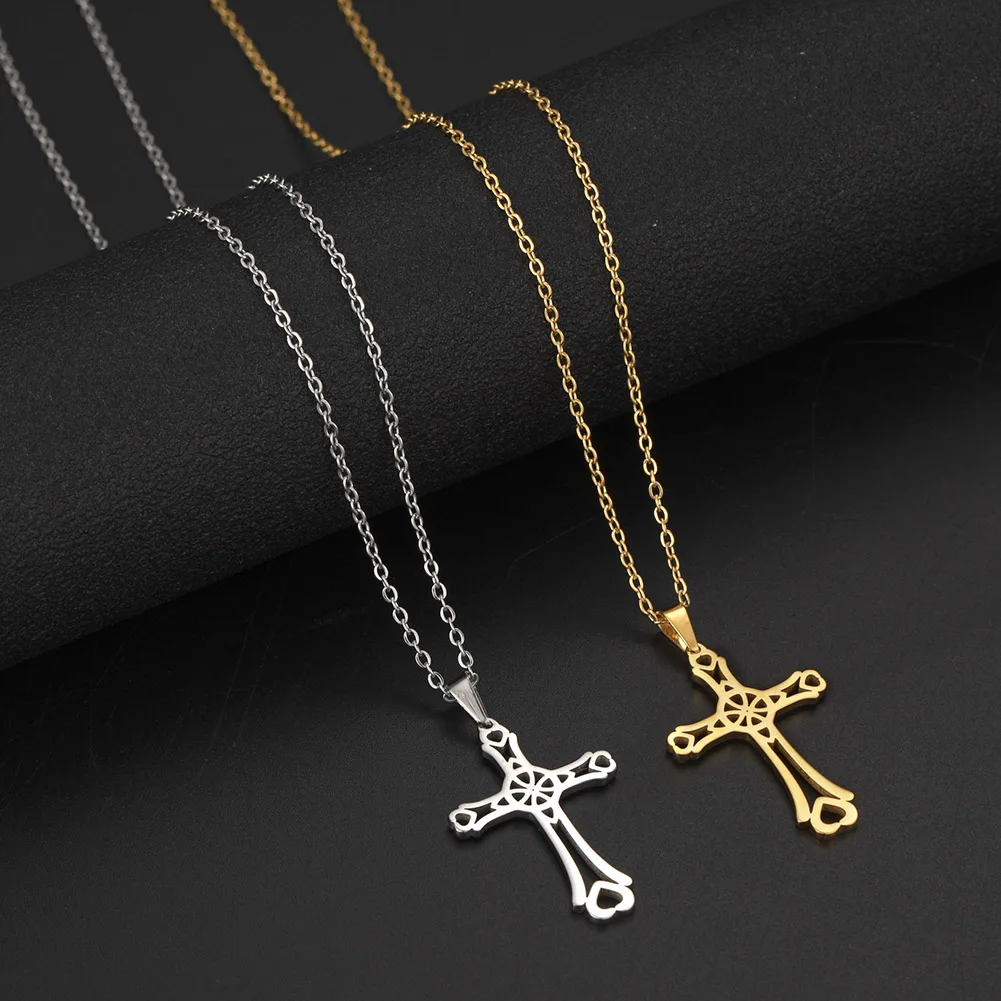 Крест Нержавеющая сталь Цепочки и ожерелья BOho Стиль короткие свободная душа из