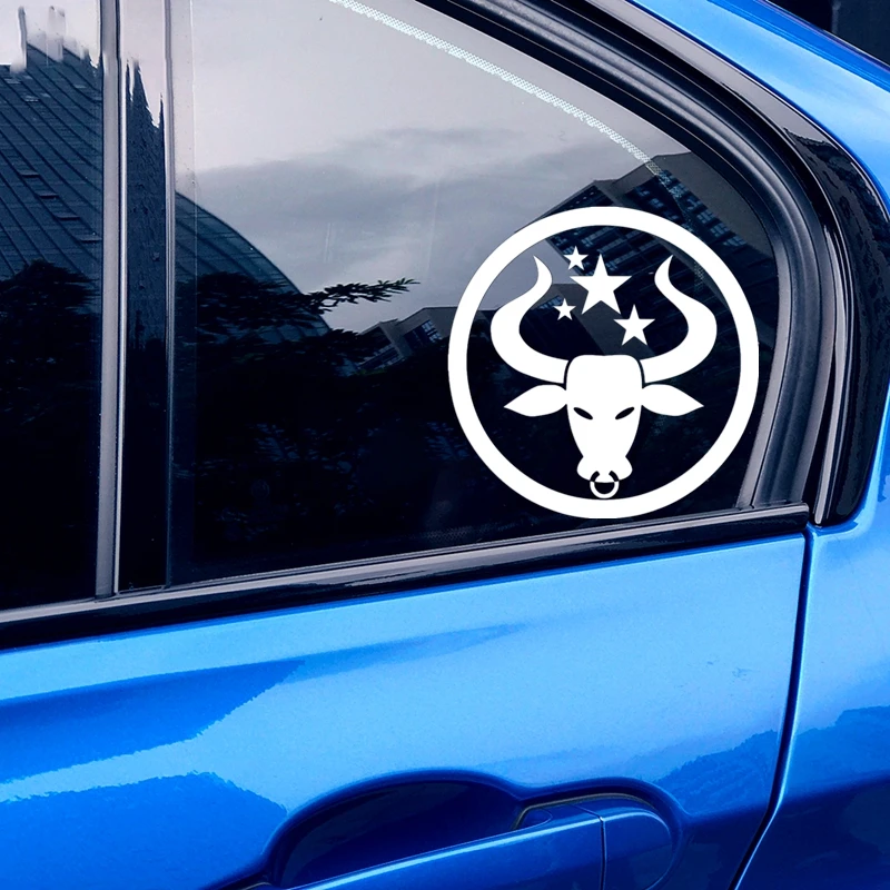 CS-10500# наклейки на авто Знак зодиака Телец водонепроницаемые машину наклейка для