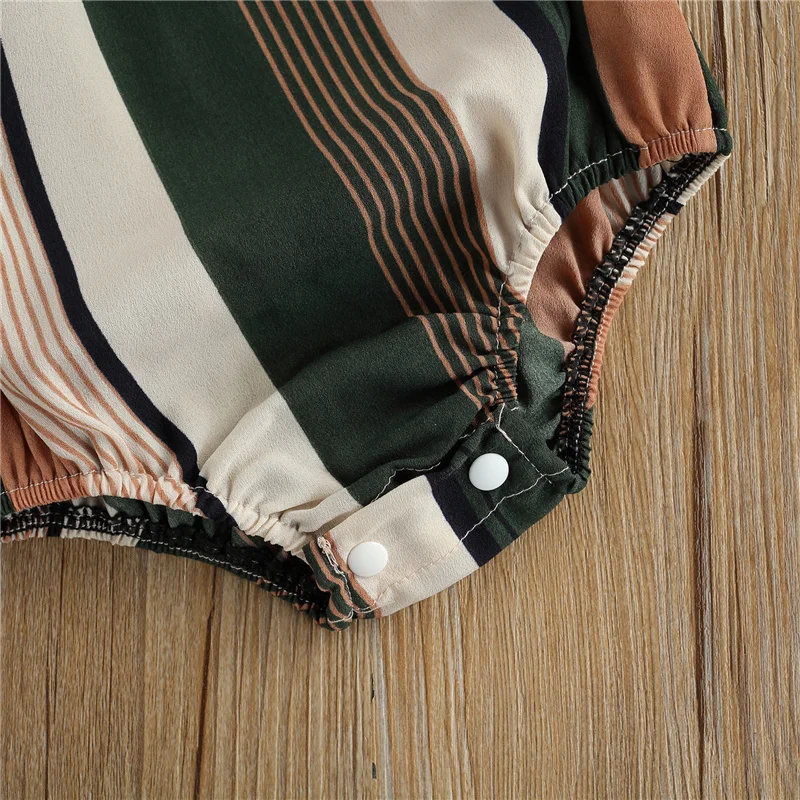 

Infant Newborn Baby Girl Clothing Fashion Outfit 4 Style Off Shoulder Fly Sleeve Geometry Bodysuit One-piece Romper Bow Hairwear