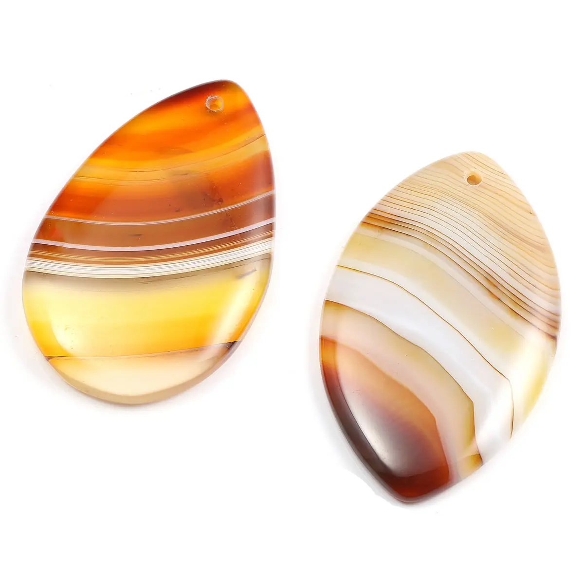 

5Pcs Natural Stone Elegant Red Striped Agates Pendants Temperament Making for Jewelry Necklace Accessories Gift For Women