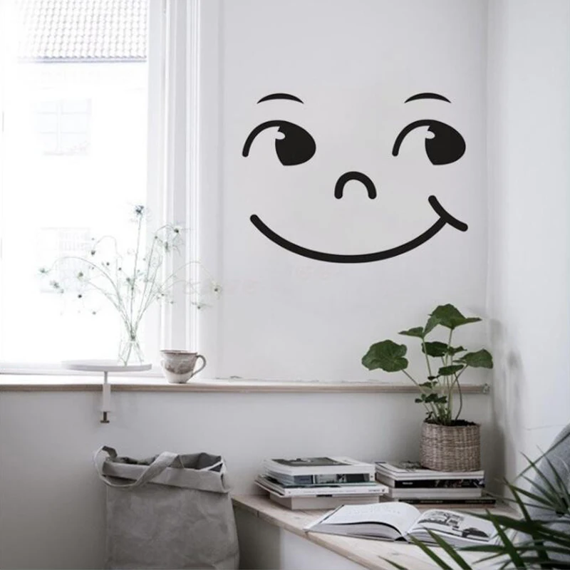 Милый смайлик Стикеры магниты на холодильник счастливого лица Кухня стенка
