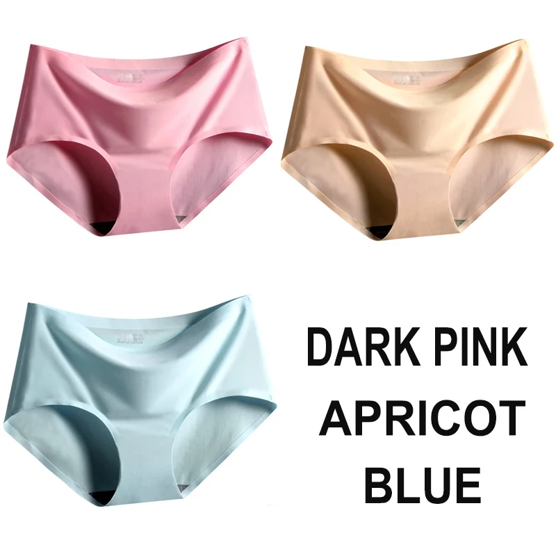 

3PCS/Set Seamless Panties Women Panties Sexy Female Underpants Briefs Invisible Pantys Solid Color Soft Intimate Lingerie