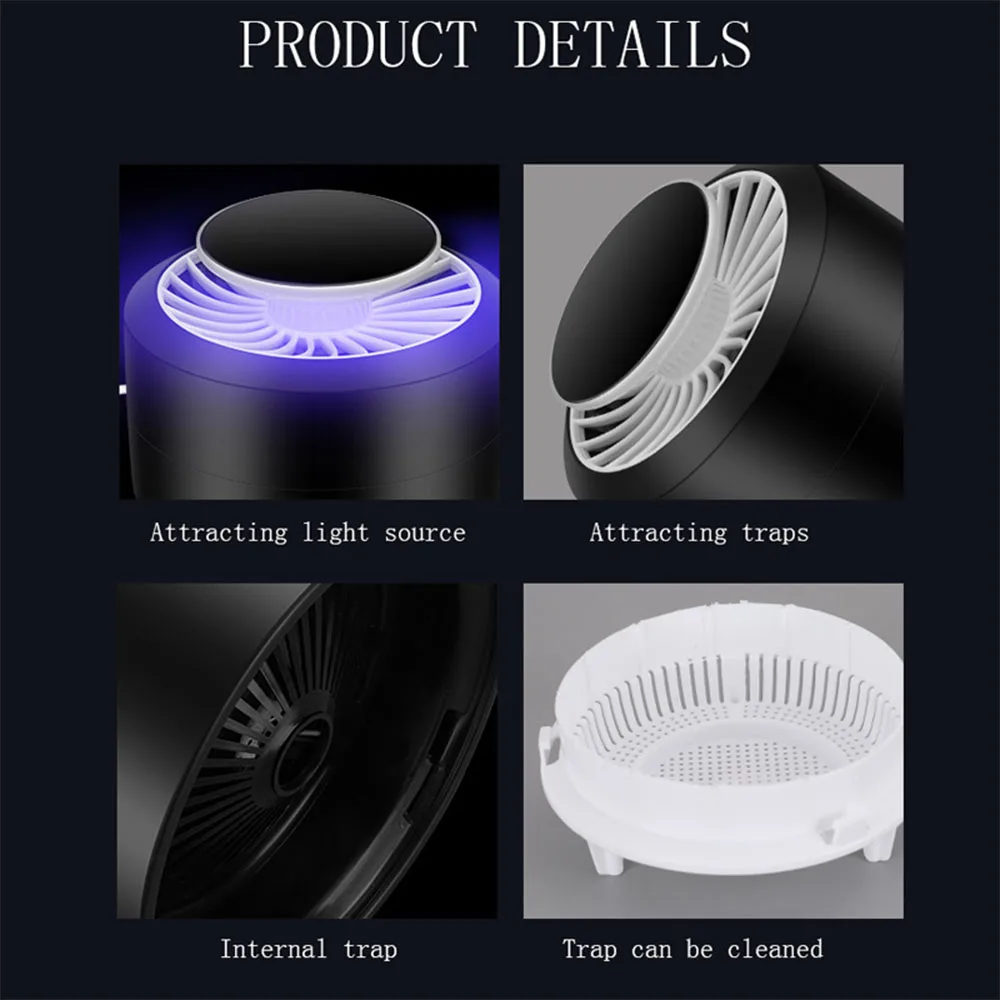 Инсектицидная лампа сенсорный Фотокатализ домашний бесшумный светодиодный Жук