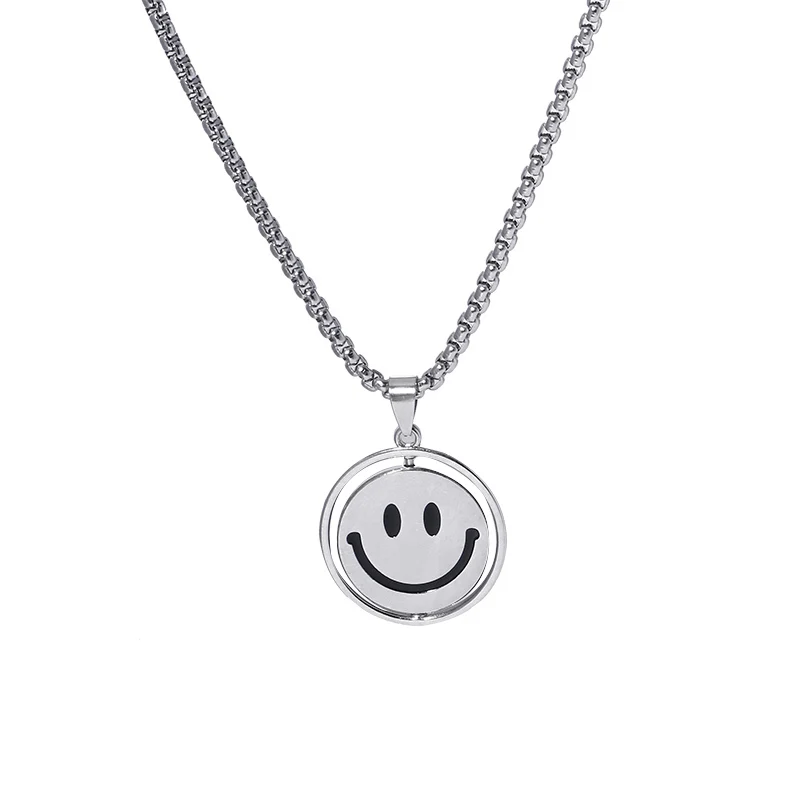 

Korean fashion stainless steel Pearl pendant Necklace women punk Harajuku Cuban chain cute chain Necklace Hip hop jewelry gift