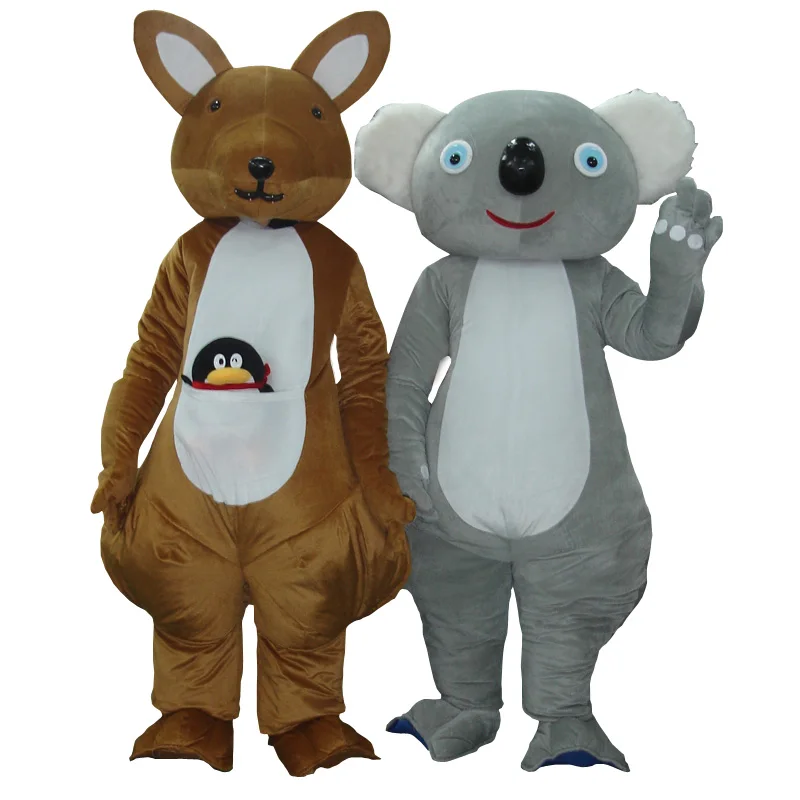 

Kangaroo cartoon doll costume walking animation doll clothing stage activity performance props adult head koala kangaroo cartoon