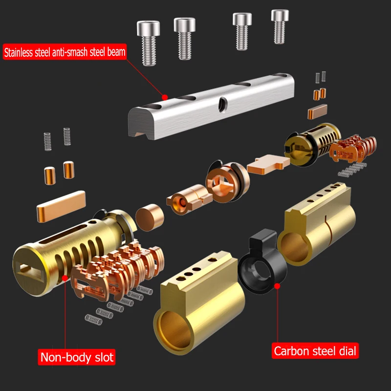 10 кнопок замена цилиндра C класса входные двери системы безопасности