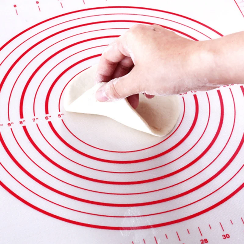 

Silicone Kneading Pad with Scale Baking Tool High Temperature Resistant Silicone Kneading Pad Non-Stick Dough Pad