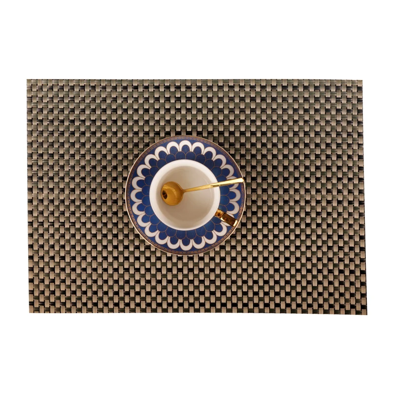 

Placemats Washable Non-slip PVC Table Cloth Pad Mat Tablemats Stain-Resistant Dining Disc Bowl Pad Coaster 2pcs 4 pcs 6 pcs 8pcs