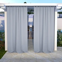 snowcity waterproof outdoor grommets curtains for patio thermal insulated sun blocking privacy grommet top curtains1 pcs