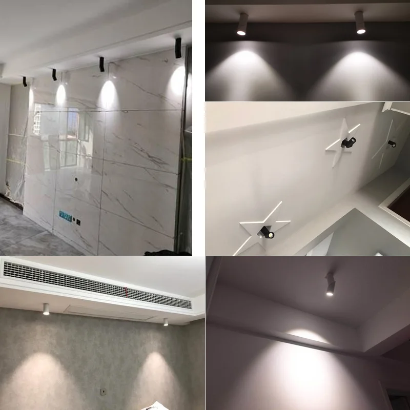 

Led Surface Mounted Ceiling Downlight bedroom Adjustable LED Bulb SPOTS DIRIGIBLES Living Room led ceiling spot light fixtures