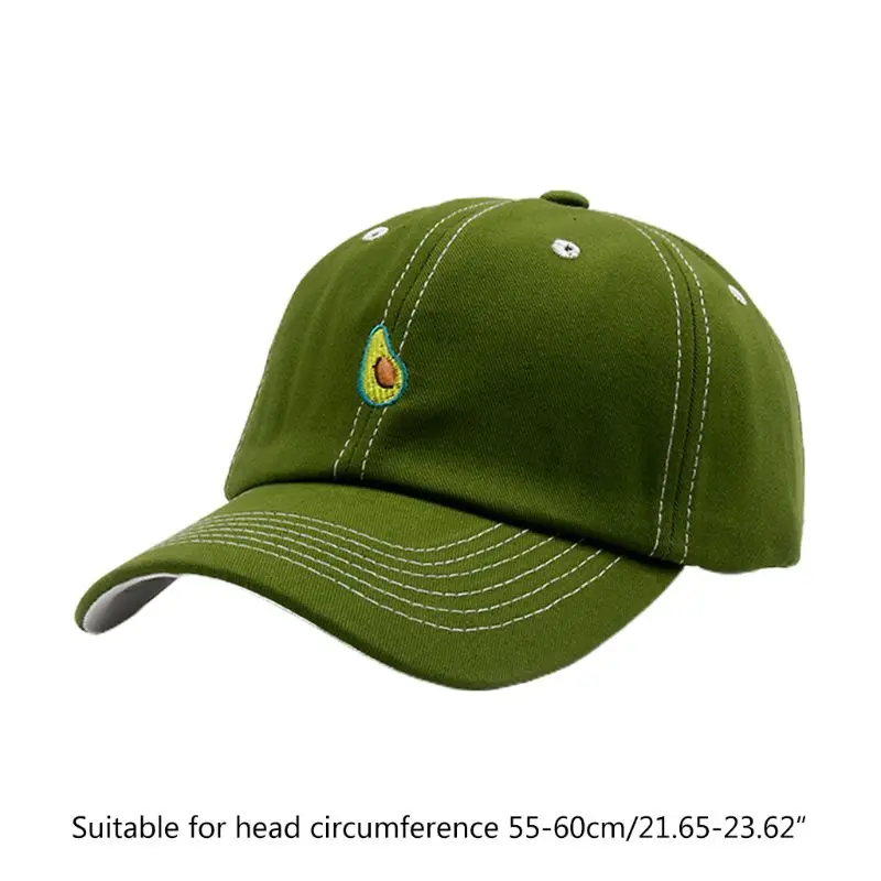 Унисекс летняя Регулируемая хлопковая бейсболка авокадо виноград Фрукты