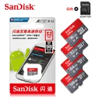 SanDisk карта памяти Micro SD, класс 10, 16 ГБ, 32 ГБ, 64 ГБ, 128 ГБ, 256 ГБ