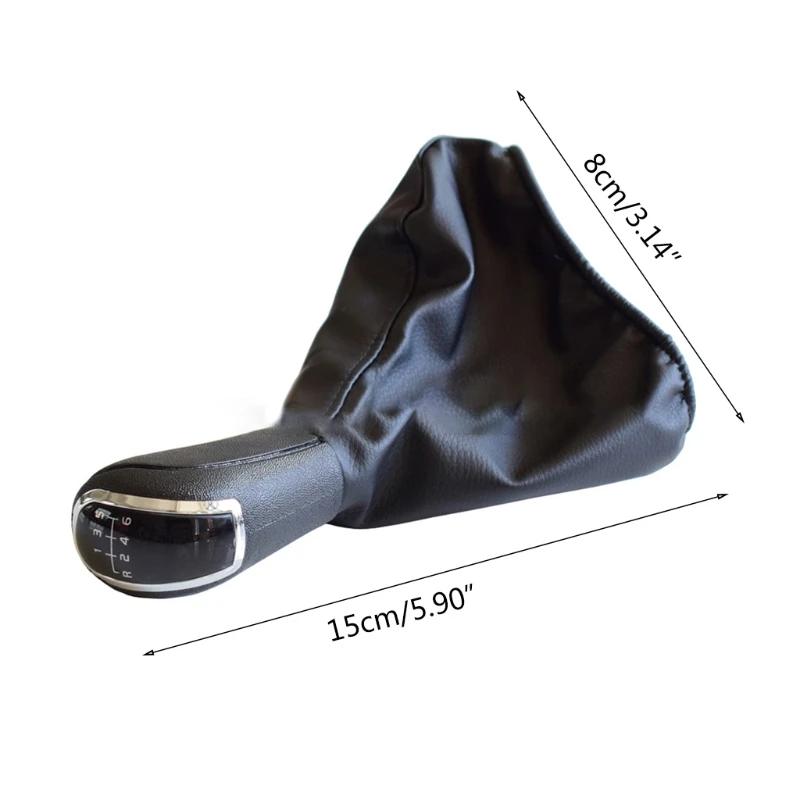 

5/6 Speed Car Gear Shift Knob Boot with PU Leather Dustproof Cover Replacement Universal for C-Class A-Class Bens W203 S203 W202