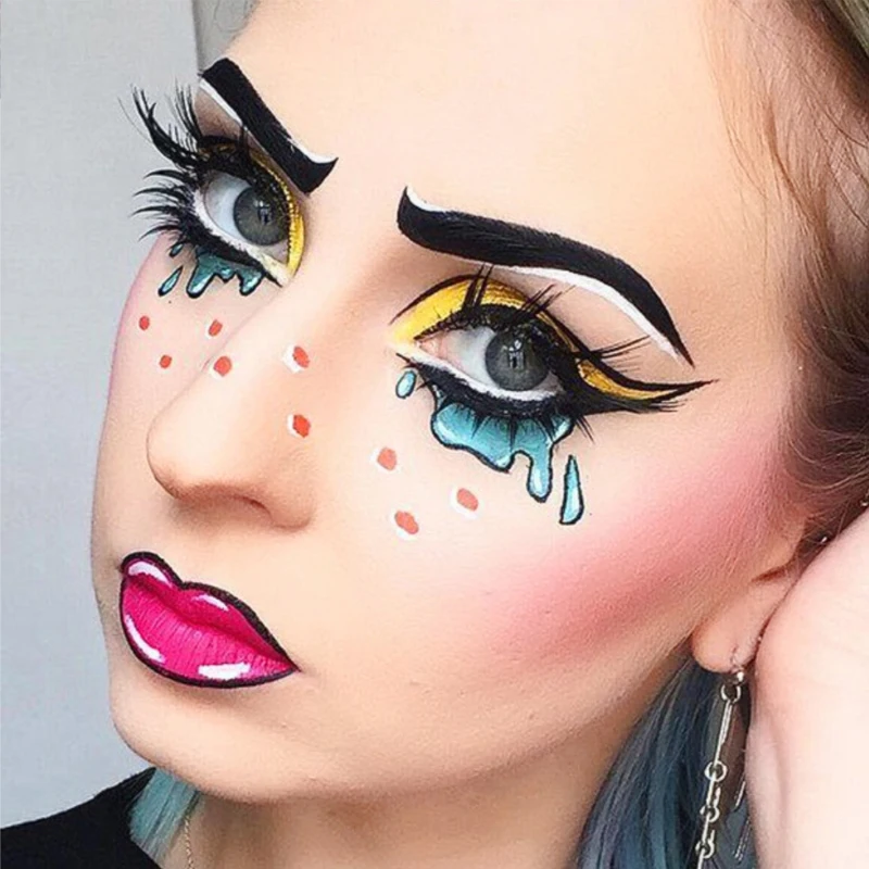 17 цветов краска для тела Профессиональная Косметика на водной основе матовая