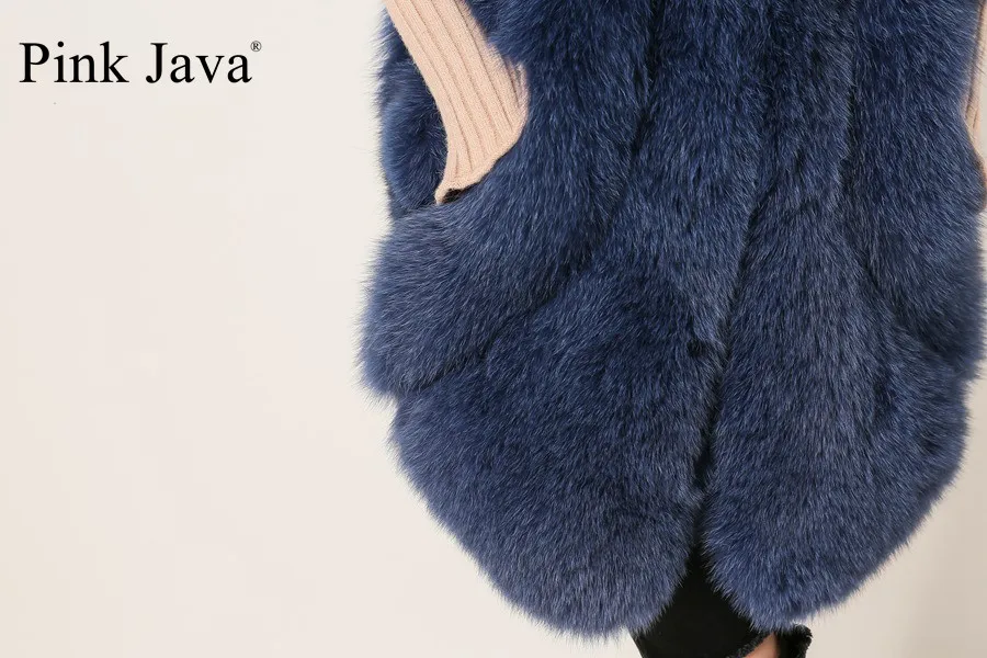 Короткая шуба из натурального Лисьего меха QC1860,, жилет из натурального Лисьего меха, зимнее женское платье из натурального меха, меховой пушистый Длинный жилет, Новое поступление