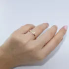 Позолоченное кольцо в винтажном стиле