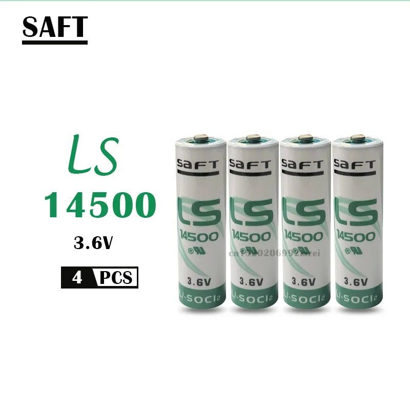 4 шт. SAFT LS14500 ER14505 AA 3,6 V 2450mAh литиевая батарея для оборудования, запасная универсальная литиевая батарея