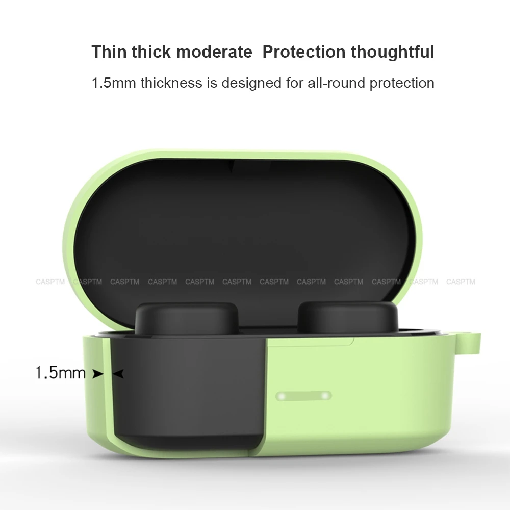 Защитный чехол для беспроводных Bluetooth-наушников QCY QS2 силиконовый - купить по