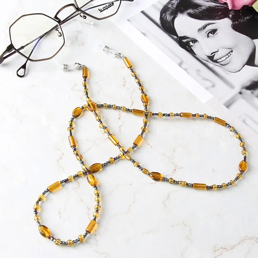 HOT Resin Small Beads Sunglasses Chain Women Sexy For Chic Eyeglasses Reading Glasses Rope Cord Holder | Аксессуары для одежды