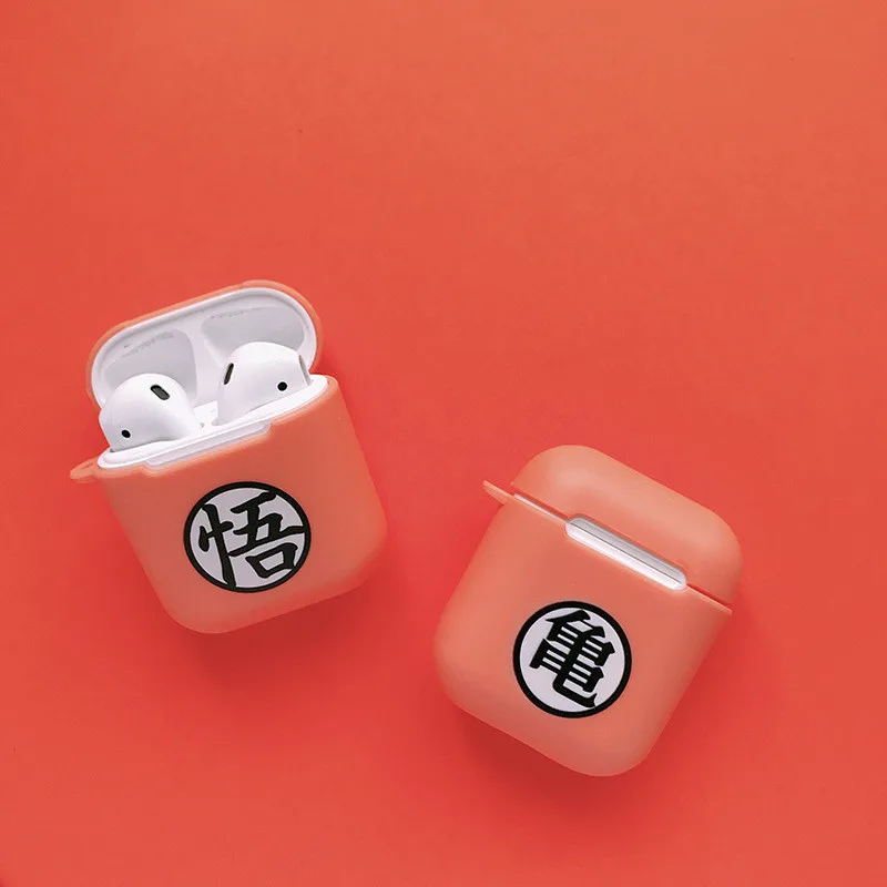 Японский аниме Dragon Ball Goku Мягкий силиконовый чехол для наушников для apple airpods наушники беспроводные Bluetooth защитный чехол