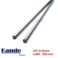kande bearings 1pc d 16mm 600 700 700 800 mm chrome plate 3d printer rod shaft linear shaft chrome plated rod shaft cnc parts