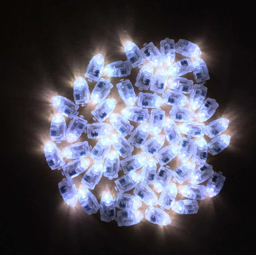 100 шт./лот белые светодиодные воздушные шары цветные огни для бумажных фонариков